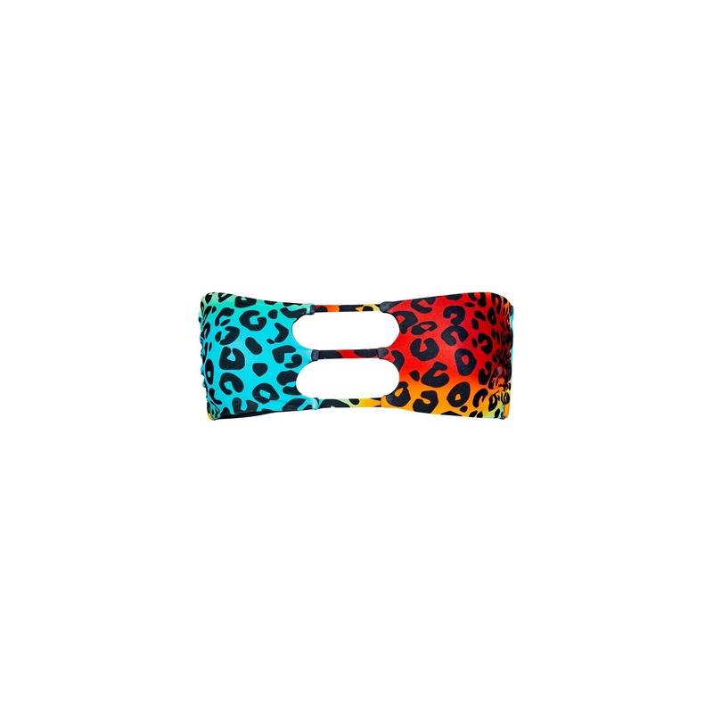 Cheetah Paradise Cut Out Bandeau Top