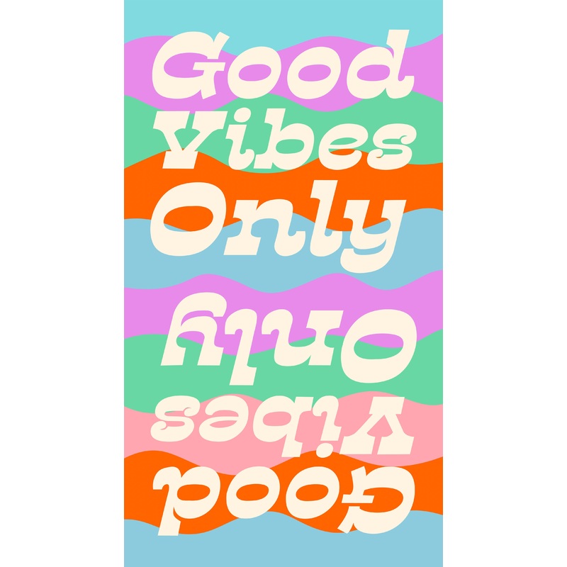 Good Vibes Only Beach Blanket