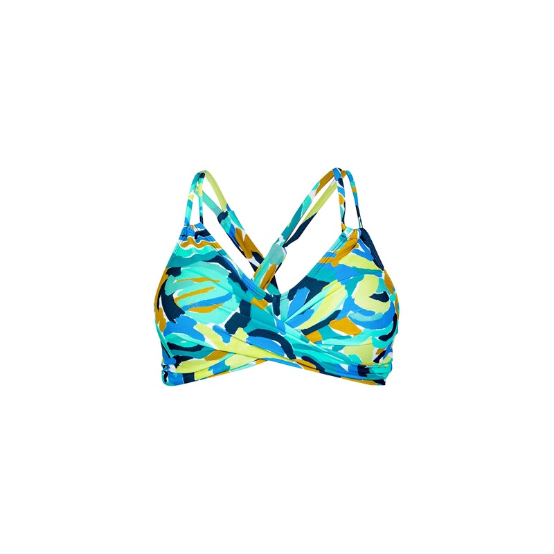 Havana Tropical Cross Back Tie Top