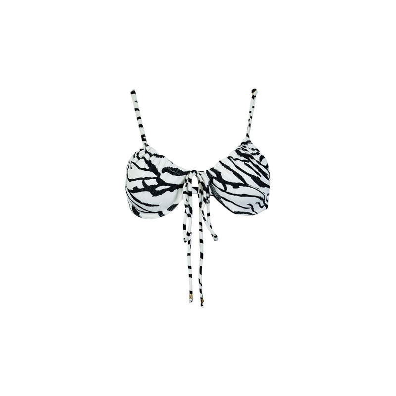 Milan Tie Front Scrunch Push Up Top
