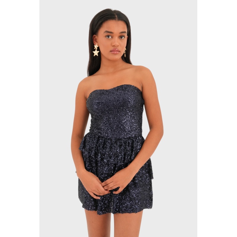 "Nightfall" dress navy