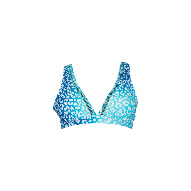 Cheetah Triangle V-Neck Top