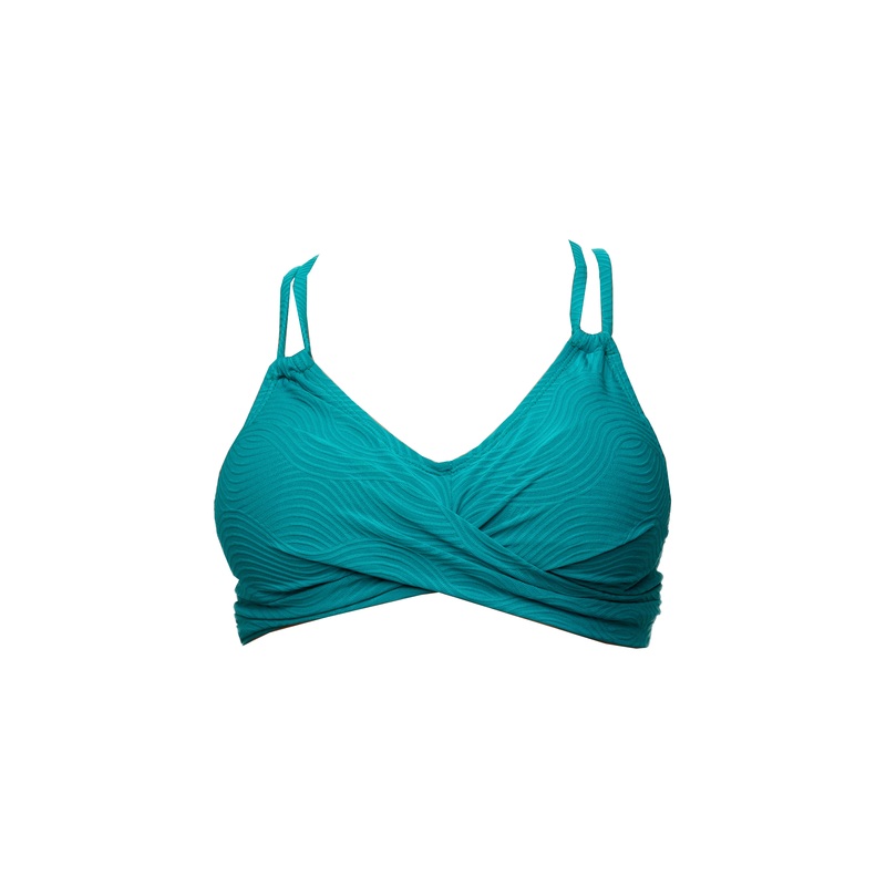 Emerald Cross Back Tie Top