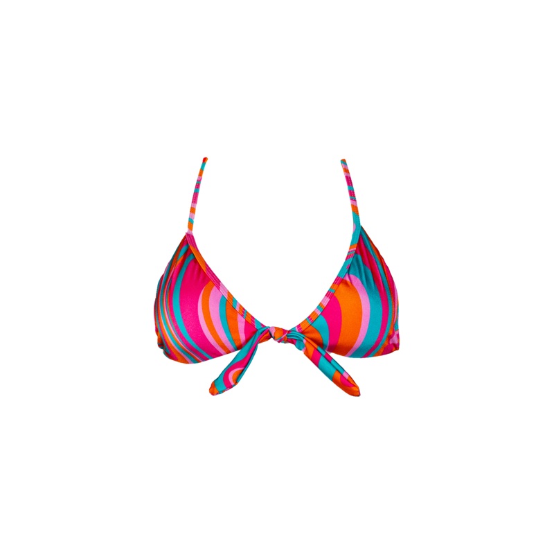 Gipsy Dust Tie Front Triangle Top