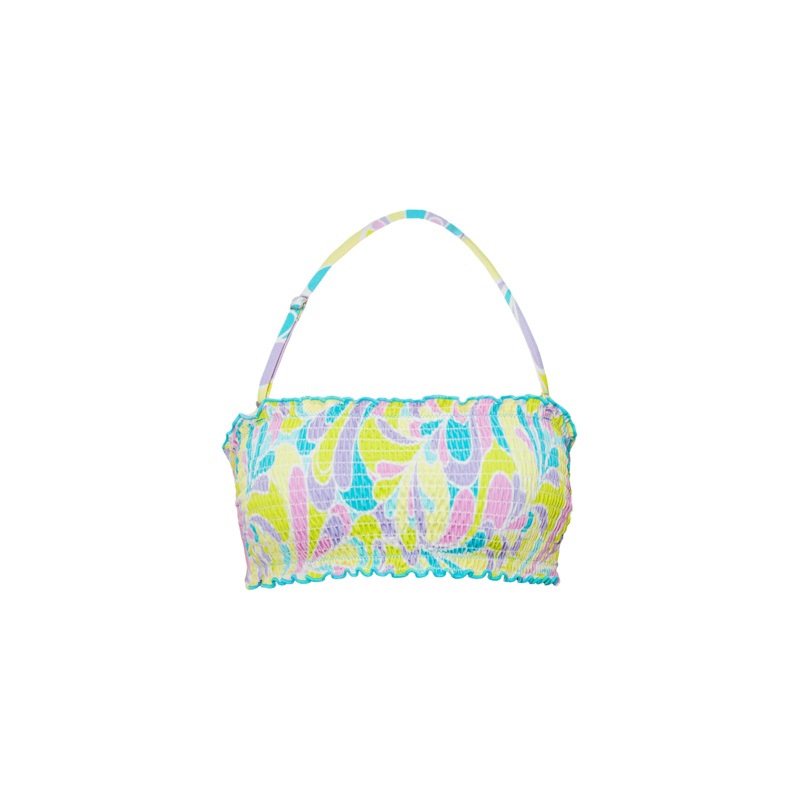 Hippie Soul Smocked Tie Back Bandeau Top