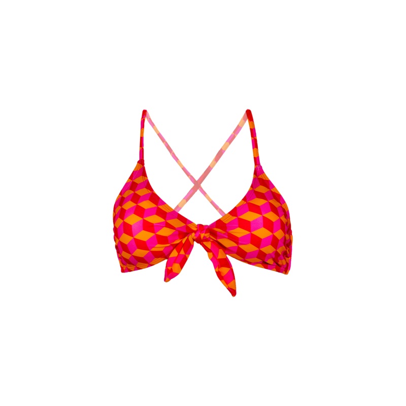 Pretty Geo Tie Front/Back Top