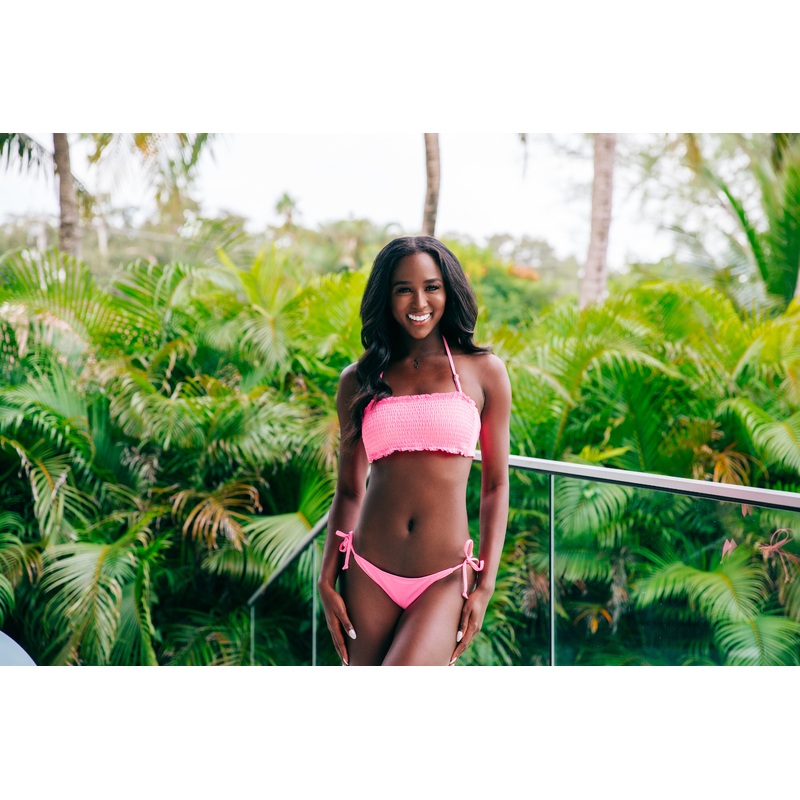 Smocked Bandeau - Pink
