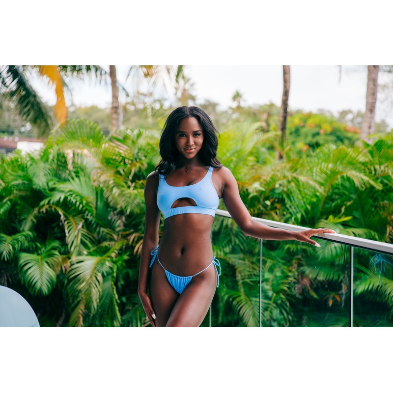 Scoop Front Bralette - Periwinkle