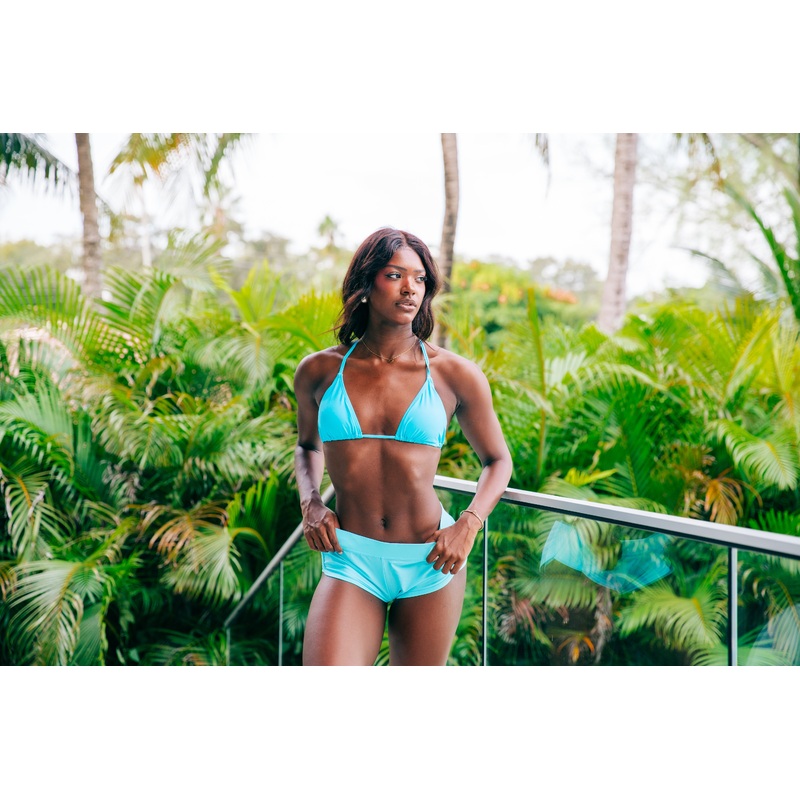 Women's Shorts - Cyan