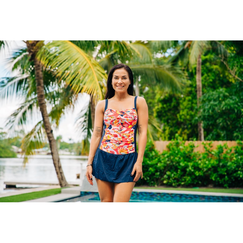 Daydream Twist Front Skater One Piece