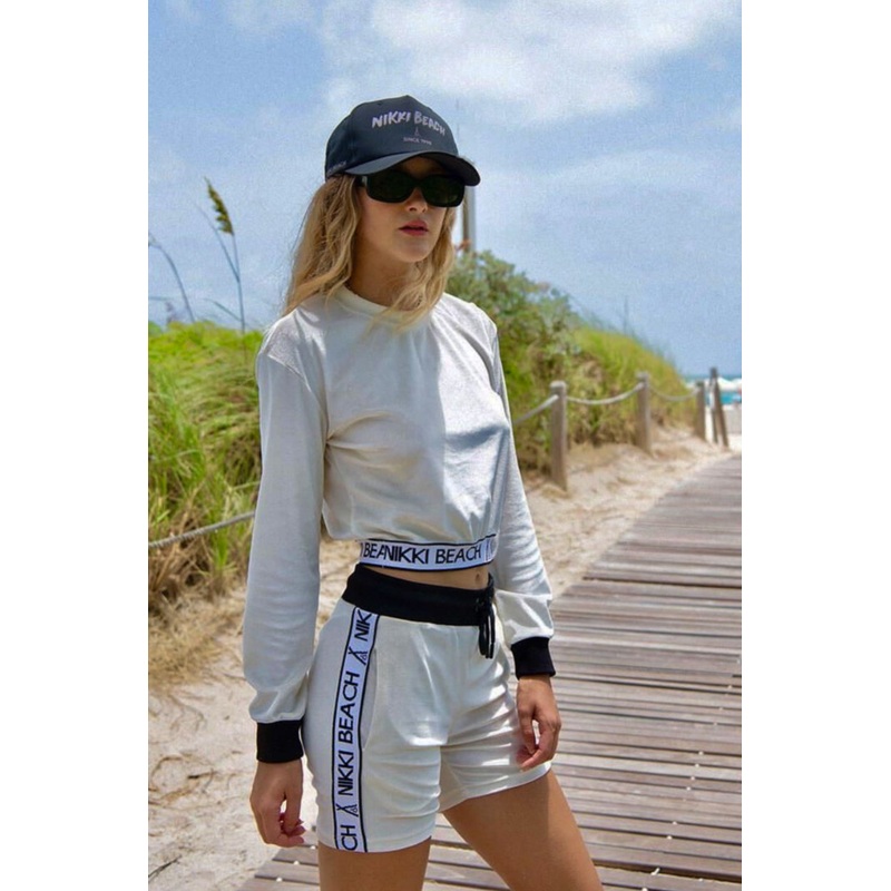 Nikki Beach Sweatshirt in Ivory