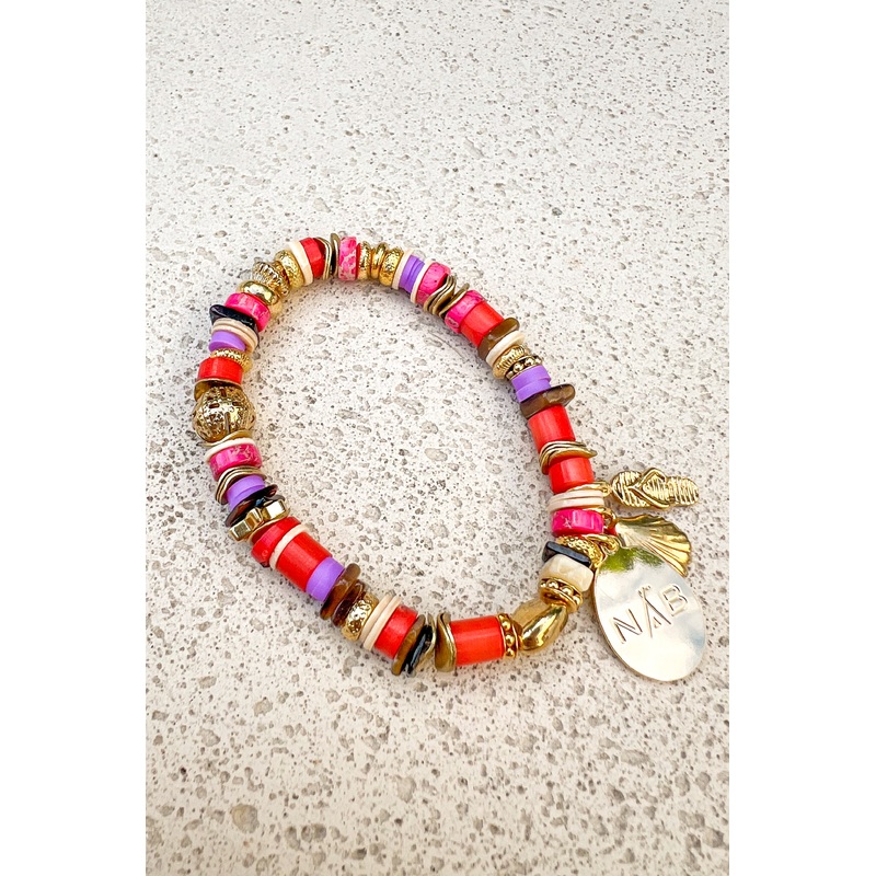Gas Bijoux x Nikki Beach Bracelet in Pink