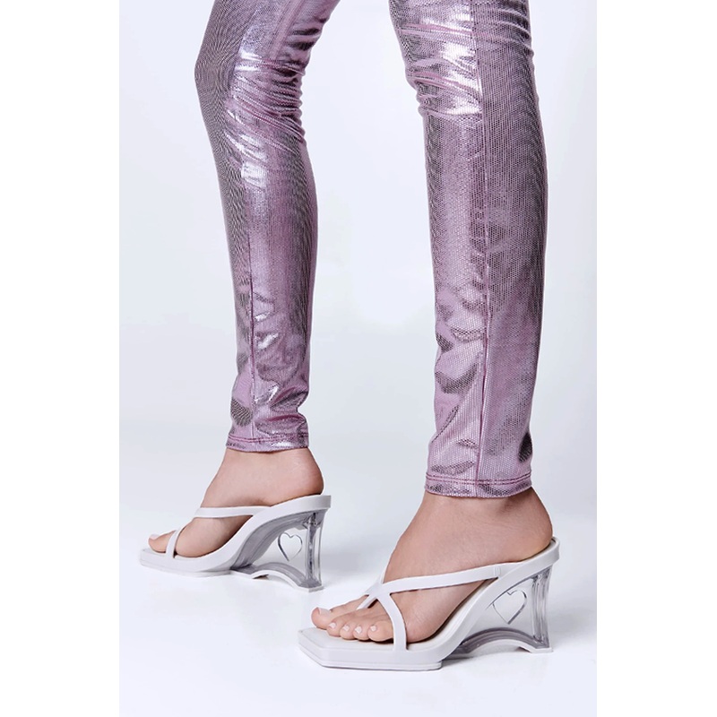 Melissa Glass Heel in White