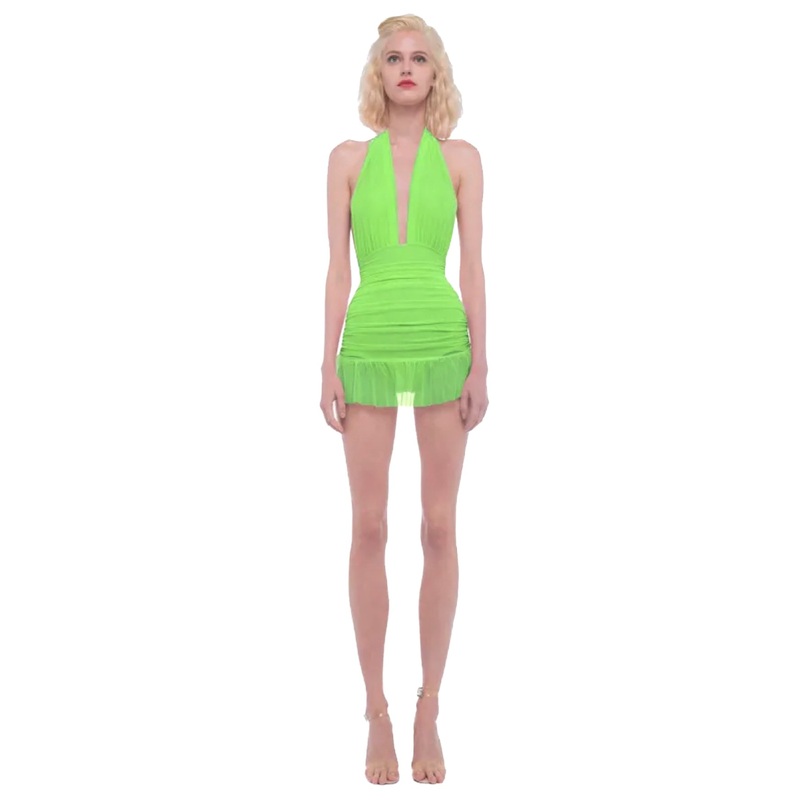 Mo Mini Dress in Neon