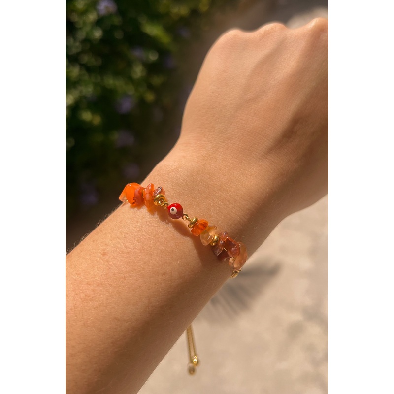 Angel Eye Red Agate Bracelet