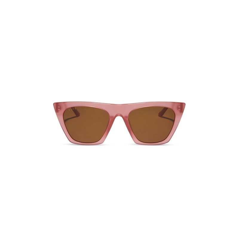 Avril Guava Brown Sunglasses