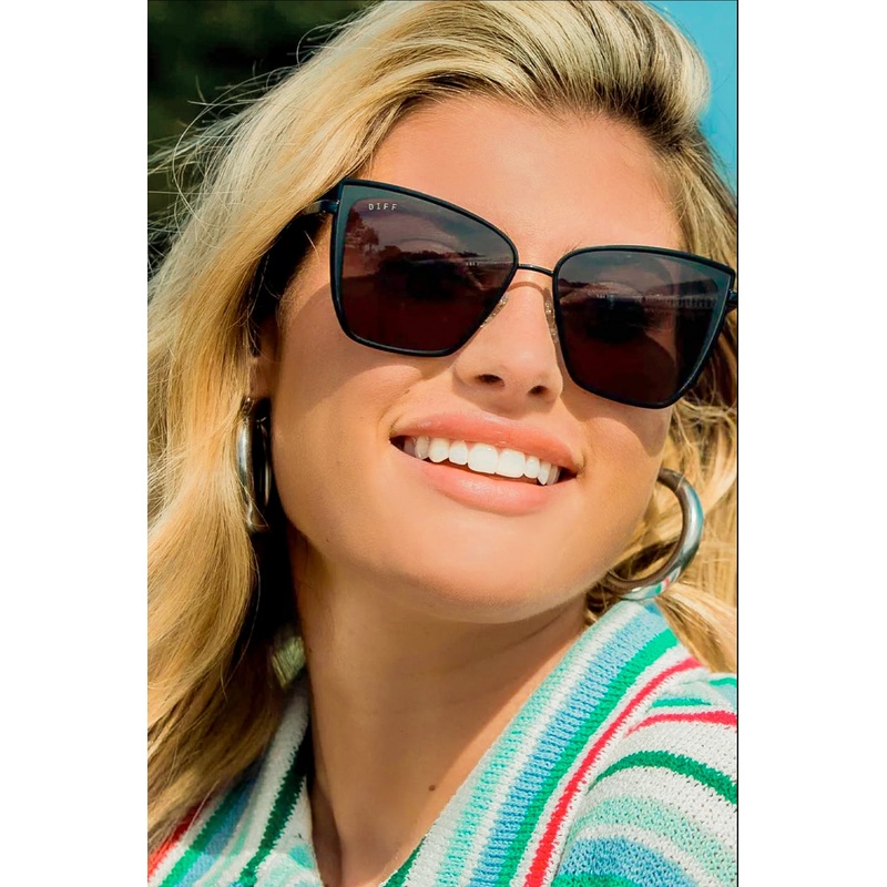 Becky Black Dark Smoke Sunglasses