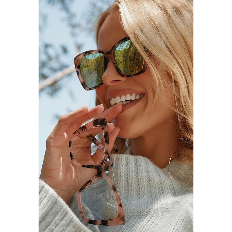 Becky II Himalayan Tortoise Taupe Sunglasses