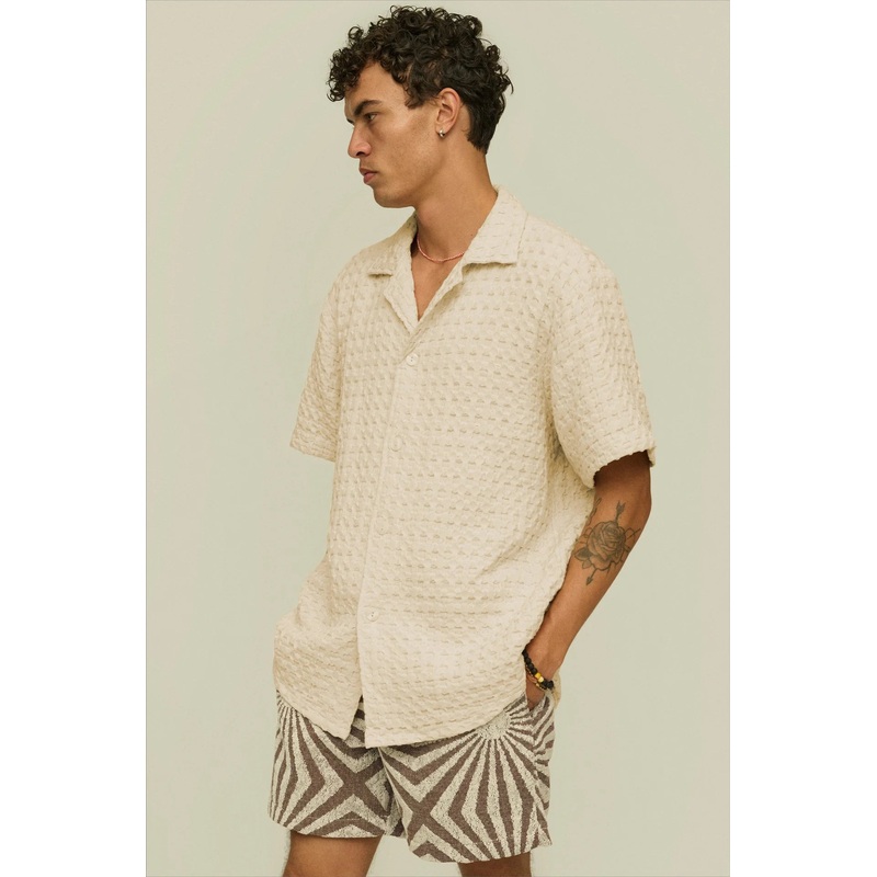 Ecru Cuba Waffle Shirt