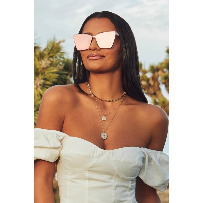 Goldie Apricot Crystal Peach Sunglasses