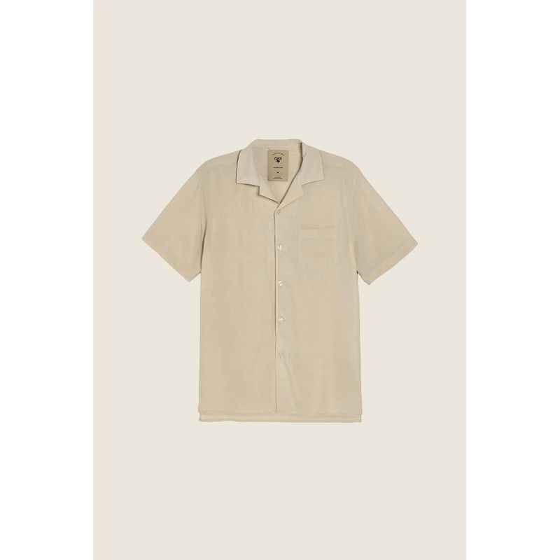 Sand Plain Viscose Shirt