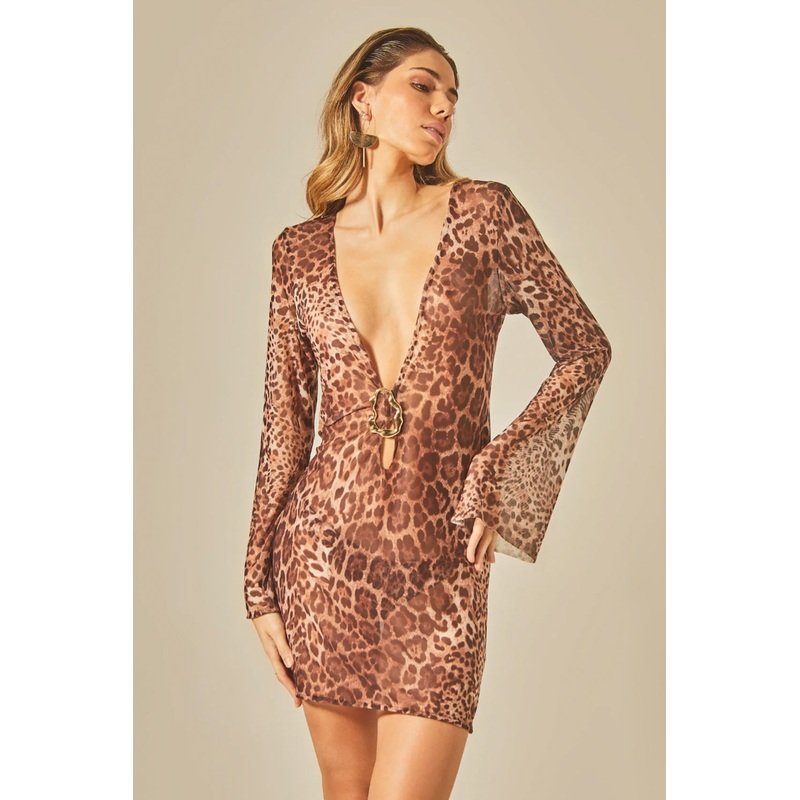 Short Sixty Dress in Leopard