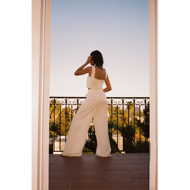 White Linen Pant