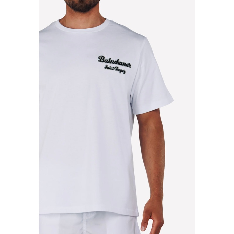 ALLARD WHITE | Mens Cotton Oversized T-Shirt BDM CLASSIC SMALL