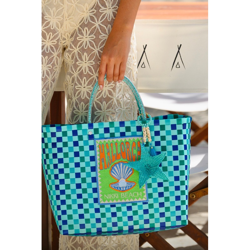 Mallorca Blue Zuncho Bag Nikki Beach x Mercedes Salazar Collaboration