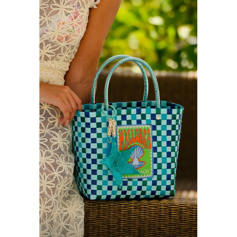 Mallorca Small Blue Zuncho Bag Nikki Beach x Mercedes Salazar Collaboration