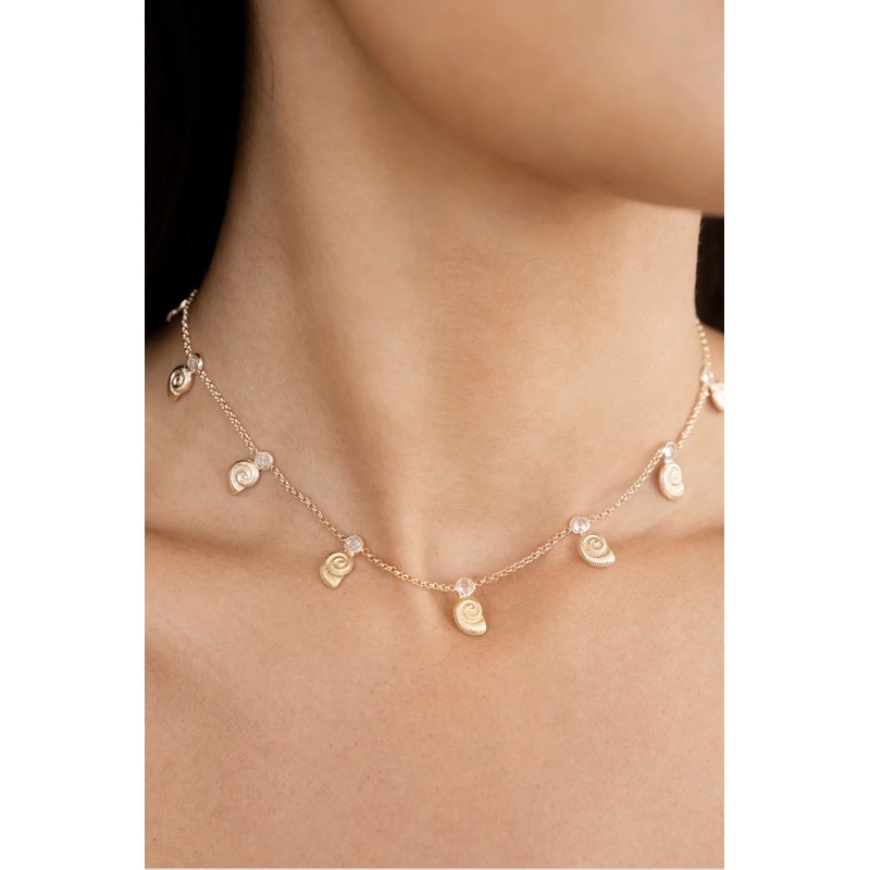 Nautilus Shell Charm Necklace