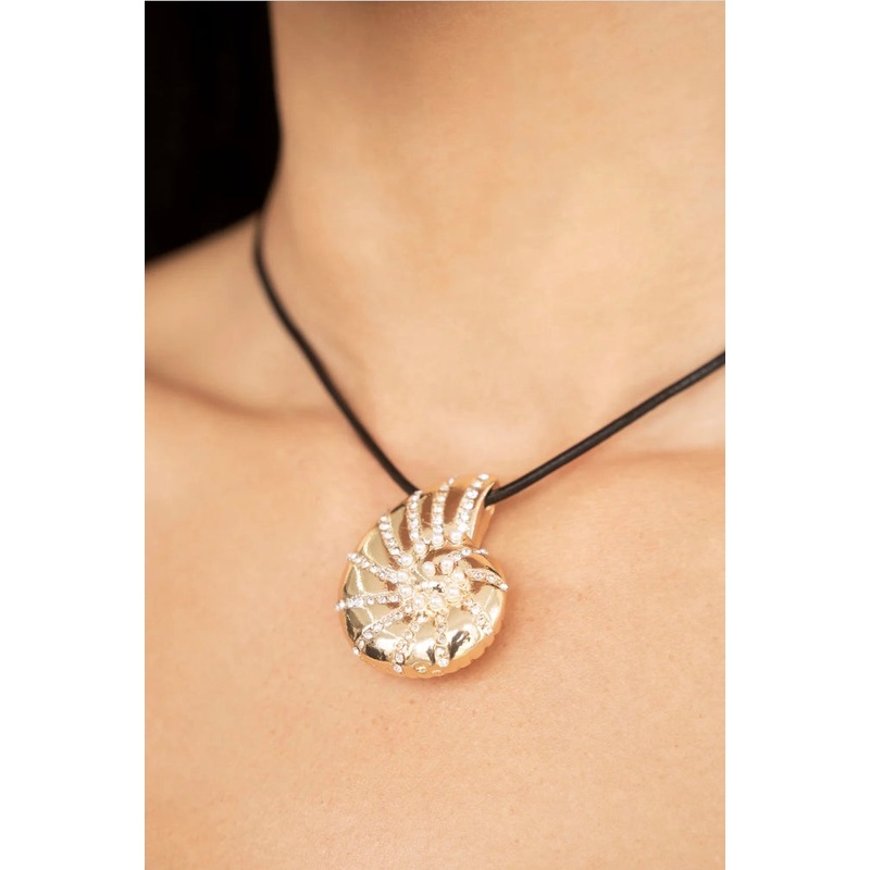 Nautilus Shell Cord Necklace