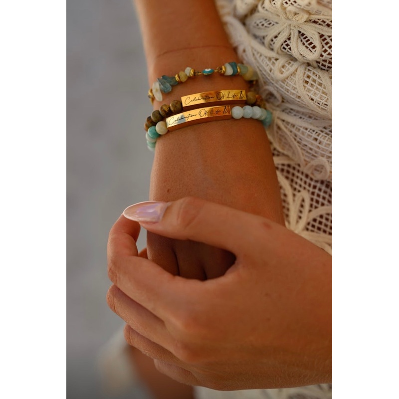 Nikki Beach Celebration Of Life Bracelet in Brown