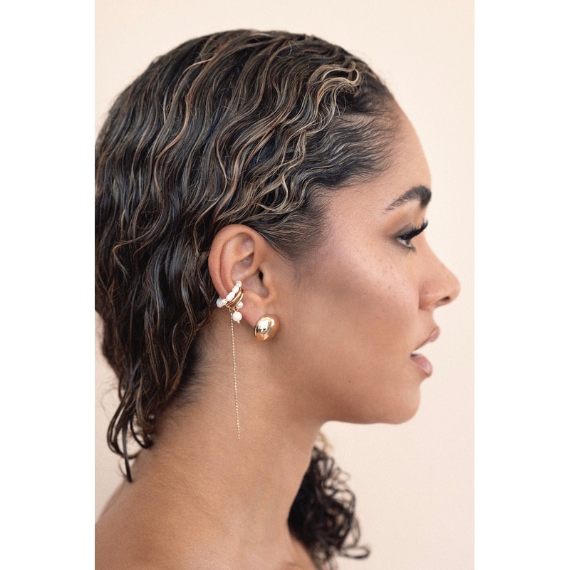 Pearl Drama Ear Cuff Set