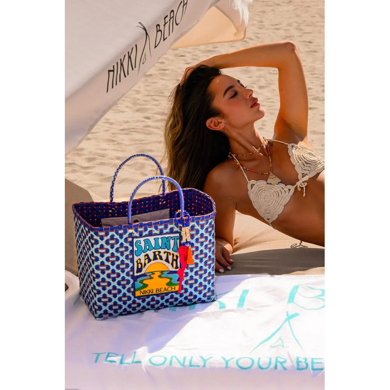 Saint Barth Dark Blue Zuncho Bag Nikki Beach x Mercedes Salazar Collaboration
