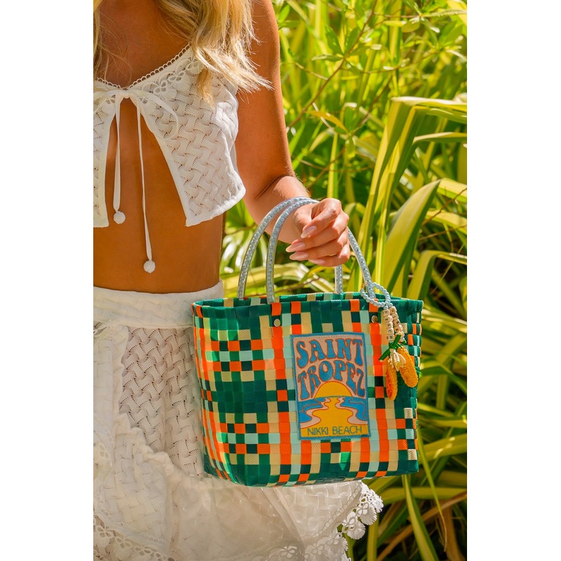 Saint Tropez Orange Small Zuncho Bag Nikki Beach x Mercedes Salazar Collaboration