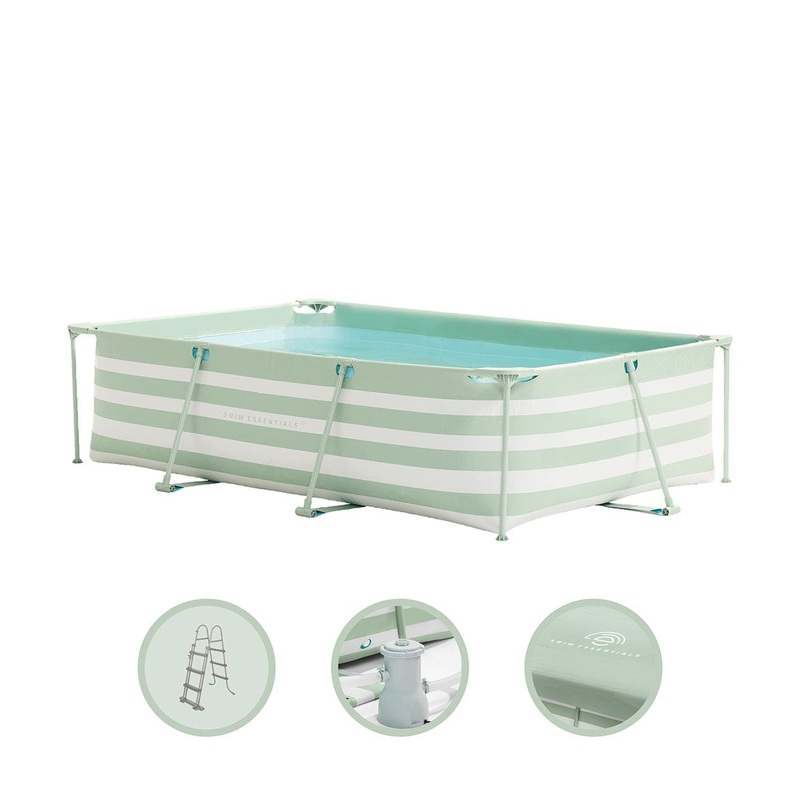 Essence | Green/White Frame Pool 300x200x75 cm including Accessories