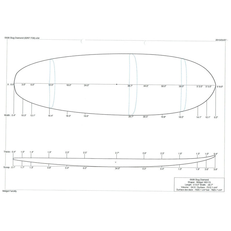 5'8" Slug Diamond