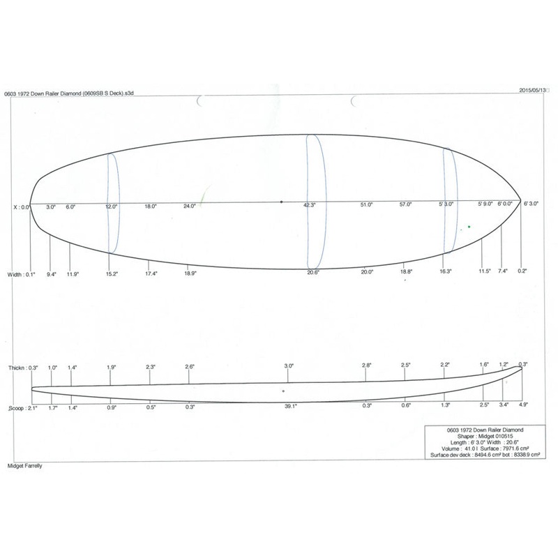 6'3" Down Railer Diamond