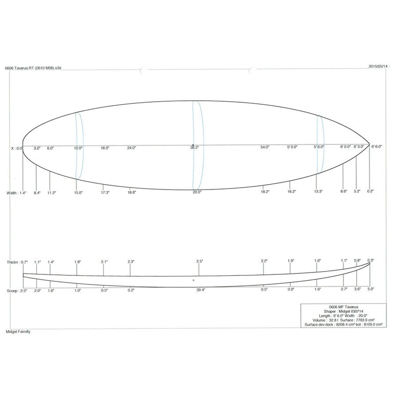 6'8" Tavarua Round Tail