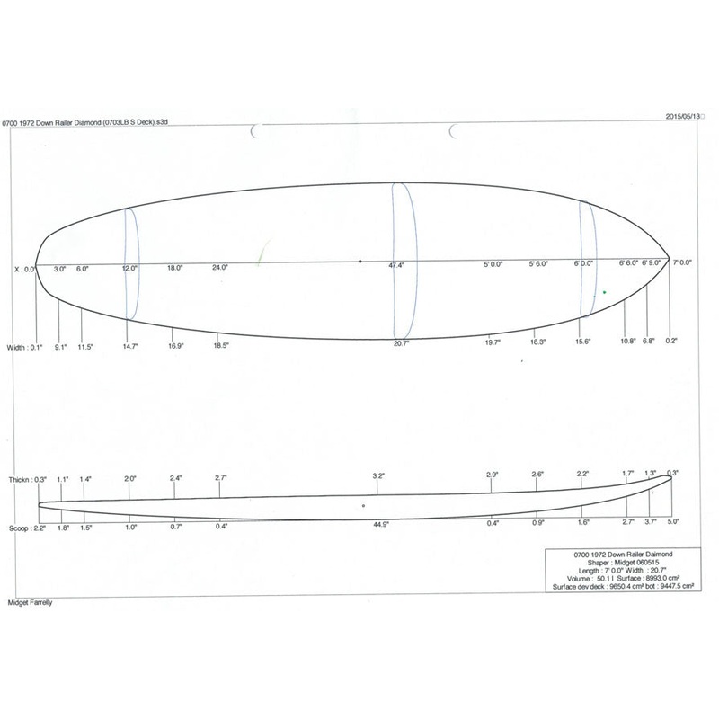 7'0" Down Railer Diamond