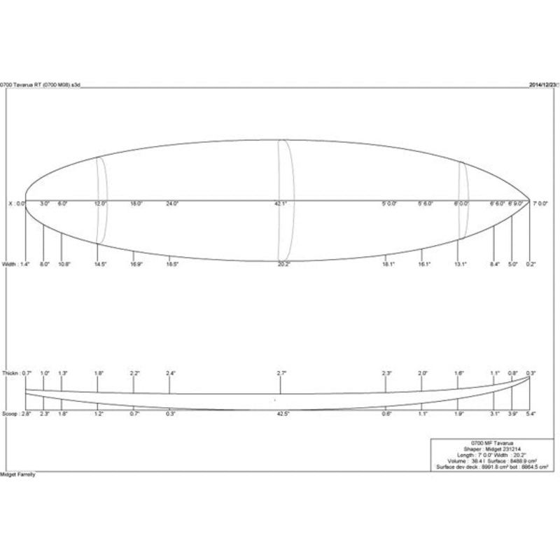 7'0" Tavarua Round Tail
