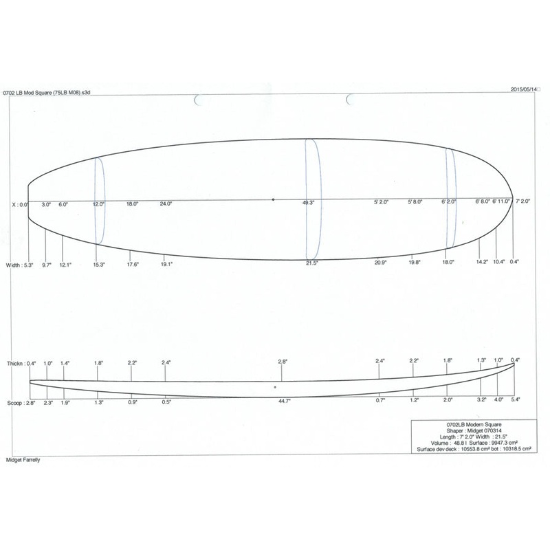 7'2"LB Modern Square