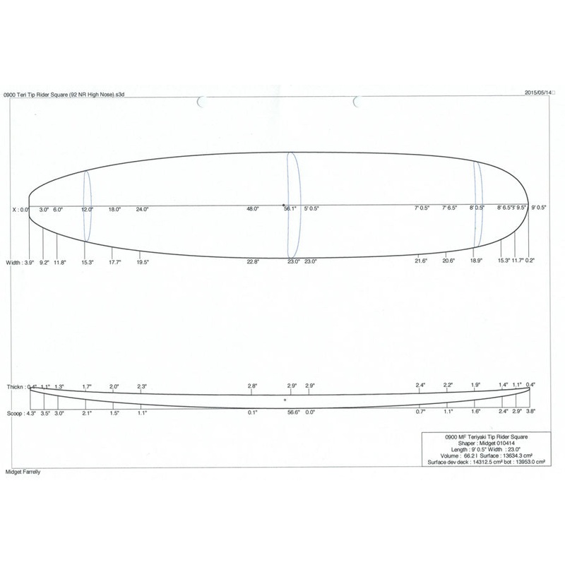 9'0" Teri Tip Rider Square