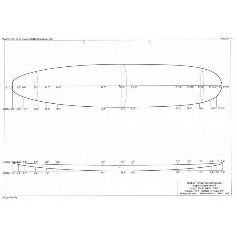 9'4" Teri Tip Rider Square