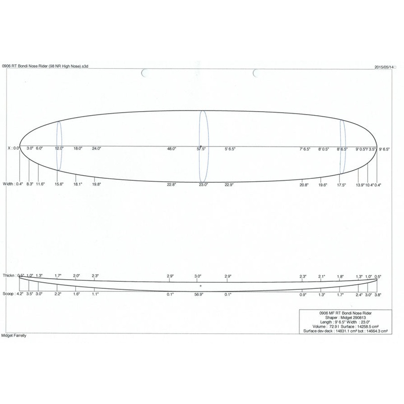 9'6" RT Bondi Nose Rider