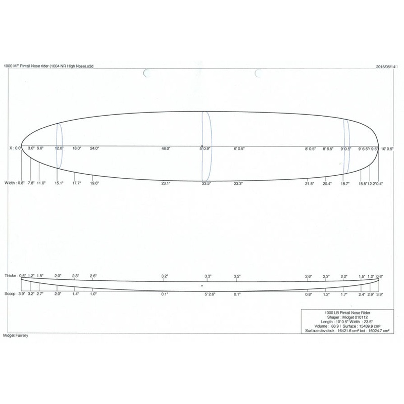 MF 10' Pintail Nose Rider