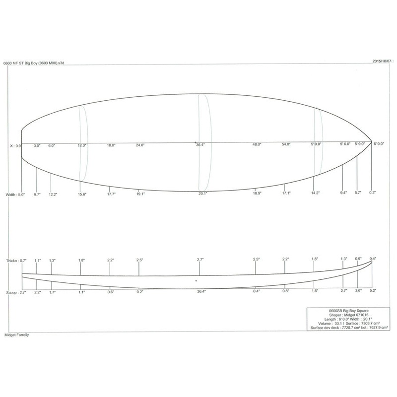 6'0" MF Big Boy Square Tail