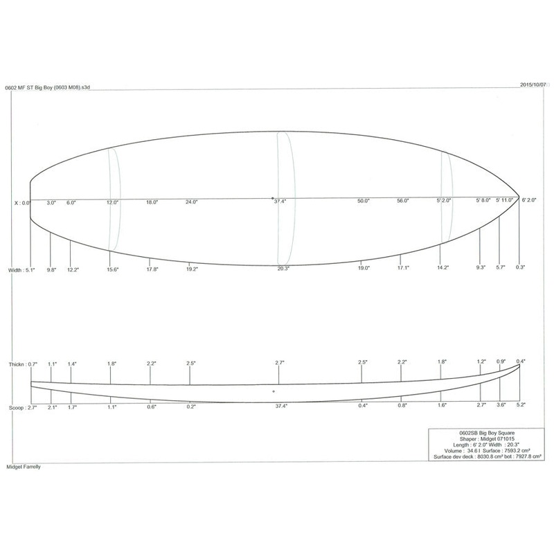 6'2" MF Big Boy Square Tail