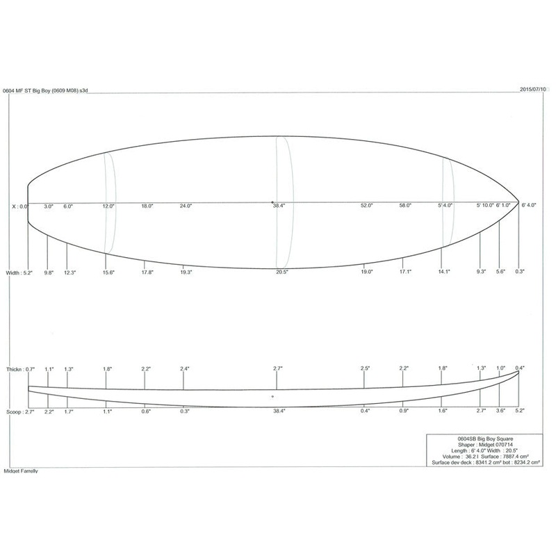 6'4" MF Big Boy Square Tail